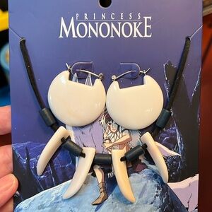 Princess Mononoke earrings and necklace